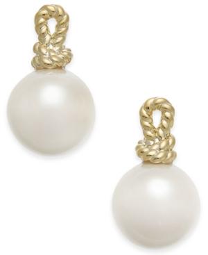 Kate Spade New York Gold-tone Knot & Imitation Pearl Stud Earrings