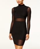 Material Girl Juniors' Illusion Mesh Bodycon Dress, Created For Macy's