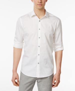 Alfani Men's Textured Cotton Shirt, Created For Macy's