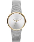 Ax Armani Exchange Women's Stainless Steel Mesh Bracelet Watch 38mm Ax4508