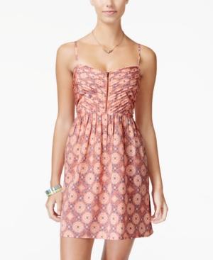 Roxy Juniors' Shore Thing Printed Pintucked Sundress