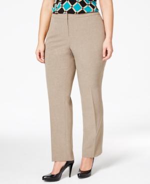 Kasper Plus Size Crepe Stretch Pants