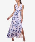 Fame And Partners Printed Georgette Maxi Dress