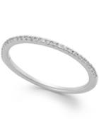 Diamond Pave Ring In 14k White Gold (1/8 Ct. T.w.)