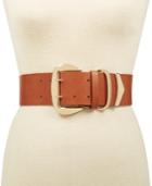 I.n.c. Oversized-buckle Stretch Belt, Created For Macy's
