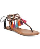 Jessica Simpson Kamel Embellished Flat Thong Sandals Women's Shoes