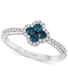 Le Vian Exotics Diamond Floral Ring (3/8 Ct. T.w.) In 14k White Gold