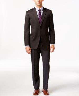 Tommy Hilfiger Modern-fit Solid Charcoal Suit