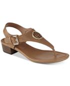 Tommy Hilfiger Kandess Block-heel Thong Sandals Women's Shoes