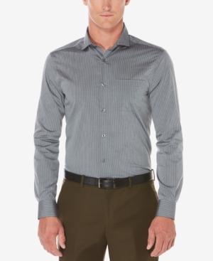 Perry Ellis Men's Royal Non-iron Multi-stripe Shirt