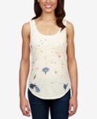 Lucky Brand Floral-embroidered Tank Top
