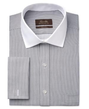 Tasso Elba Men's Classic-fit Non-iron Sateen Bengal Stripe French Cuff Dress Shirt, Only At Macy's
