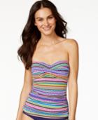 Anne Cole Multicolor Twist Tankini Top Women's Swimsuit