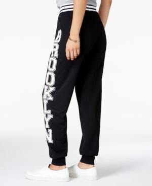 Ultra Flirt Juniors' New York City Graphic Jogger Pants