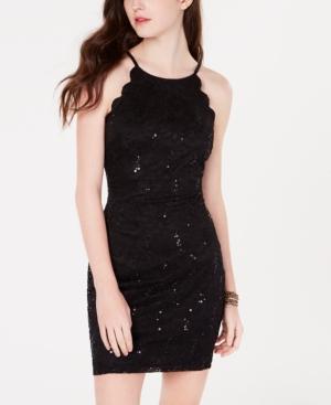 Bcx Juniors' Embellished Lace Bodycon Dress