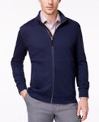 Tasso Elba Men's Supima Cotton Full-zip Cardigan, Created For Macy's