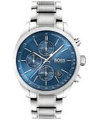 Boss Men's Chronograph Grand Prix Stainless Steel Bracelet Watch 44mm 1513478