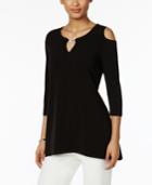 Jm Collection Off-the-shoulder Keyhole Tunic, Only At Macy's