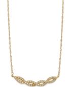 Cubic Zirconia Twist Pendant Necklace In 10k Gold