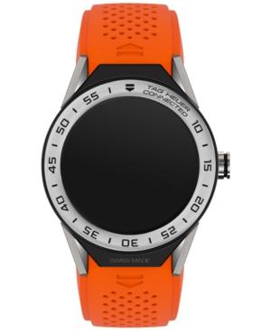 Tag Heuer Modular Connected 2.0 Men's Swiss Carrera Orange Rubber Strap Smart Watch 45mm Sbf8a8014.11ft6081