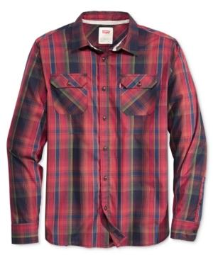 Levi's Men's Long-sleeve Marled Plaid Work Shirt