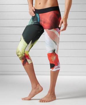Reebok Printed Speedwick Capri Leggings