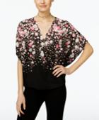 Inc International Concepts Surplice Butterfly-sleeve Top, Only At Macy's