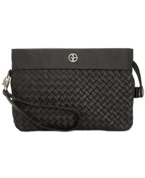 Giani Bernini Woven Leather Mini Crossbody, Only At Macy's