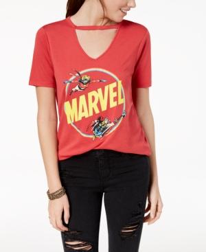 Mighty Fine Juniors' Marvel Choker Graphic T-shirt