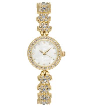 Charter Club Women's Gold-tone Crystal Bracelet Watch 23mm, Created For Macy's