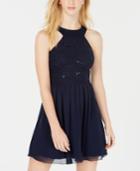 Speechless Juniors' Sequined Lace Cutout Dress, Created For Macy's