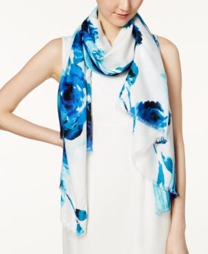 Calvin Klein Watercolor Floral Scarf