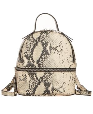 Steve Madden Jacki Faux Snakeskin Convertible Backpack