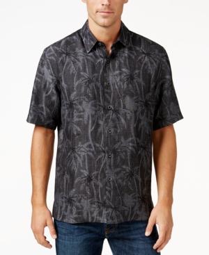 Tasso Elba Men's Jacquard Palm Tree Shirt, Only At Macy's