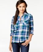 G.h. Bass & Co. Plaid Knit-back Shirt