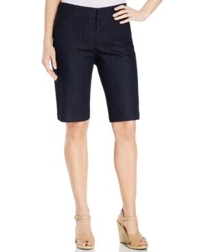 Jm Collection Denim Twill Bermuda Shorts
