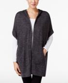 Eileen Fisher Organic Cotton Hooded Poncho