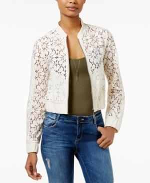 American Rag Floral Lace Bomber Jacket, Only At Macy's
