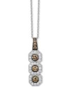 Le Vian Chocolatier Diamond Triple Halo 18 Pendant Necklace (1/2 Ct. T.w.) In 14k White Gold