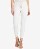 Jessica Simpson Juniors' Kiss Me Lace-up Skinny Ankle Jeans