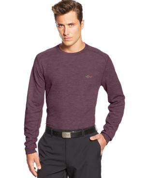 Greg Norman For Tasso Elba Big And Tall Solid Waffle-knit Performance Golf Shirt