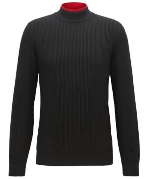Boss Men's Slim-fit Turtleneck Virgin Wool Sweater