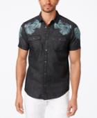 Inc International Concepts Men's Embroidered Denim Shirt, Only At Macy's