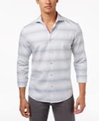 Alfani Men's Delta Stripe Cotton Shirt, Only At Macy's