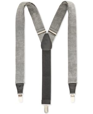 Club Room Men's Herringbone Print Suspenders, Created For Macy's