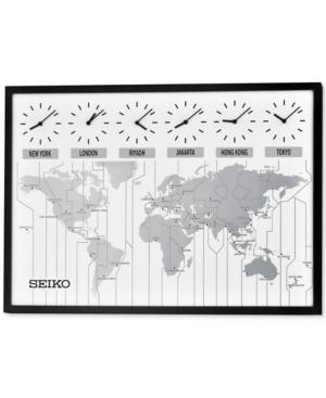 Seiko Six-city Wooden Wall Clock