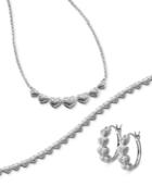 Captured Heart Jewelry Collection In Sterling Silver And Rose Gold-plated Sterling Silver