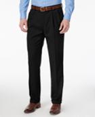 Louis Raphael Men's Straight-fit Double-pleated Dress Pants