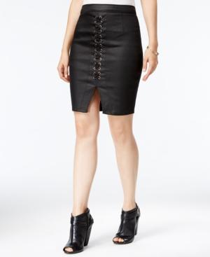 Marilyn Monroe Juniors' Lace-up Pencil Skirt