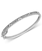 Genevieve & Grace Sterling Silver Bracelet, Marcasite Thin Bangle